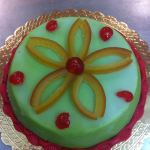 cassata singola con fiore